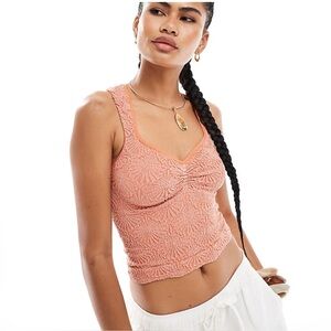 Free People Intimately Love Letter Sweetheart Cami Top Women’s Size S/M NWOT